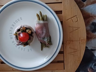 Recette Champignons farcie à la salade de la mer