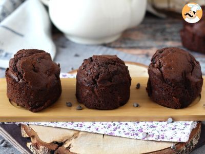 Recette Les meilleurs muffins au chocolat: énormes et bien moelleux