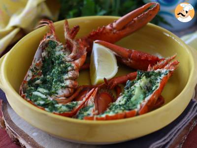 Recette Homard cuit au four en persillade