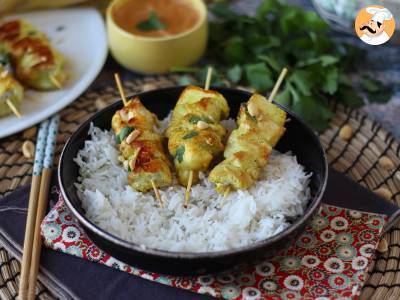 Recette Brochettes de poulet et leur sauce satay, un voyage en cuisine vers l'asie!