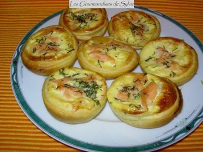 Recette Mini-tartelettes au saumon