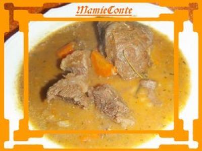 Recette Joue de boeuf normande pour demain