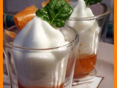 Recette Verrine de mousse de fenouil aux 2 saumons