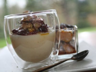 Recette Du céleri et du gingembre pour une verrine au foie gras