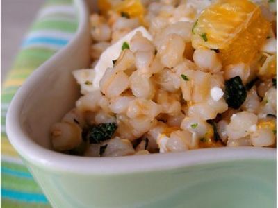 Recette Salade d'orge et de clémentines à la feta