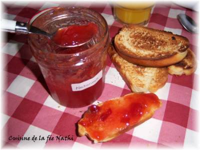 Recette Confiture nectarines vanille en map