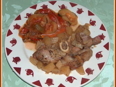 Recette Tranche jarret de veau herbes de provence et vin blanc