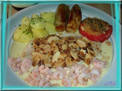 Recette Filet de perche du nil aux crevettes