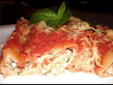 Recette Cannellonis ricotta et boeuf, sauce tomates basilic