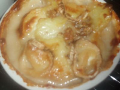 Recette Gratin de pommes de terre aux noix et au chèvre