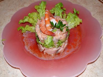 Recette Saumon, crabes et crevettes en méli-mélo