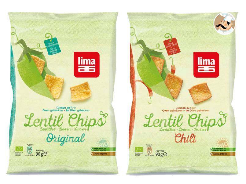 Lima lance sa gamme de chips vegan aux lentilles