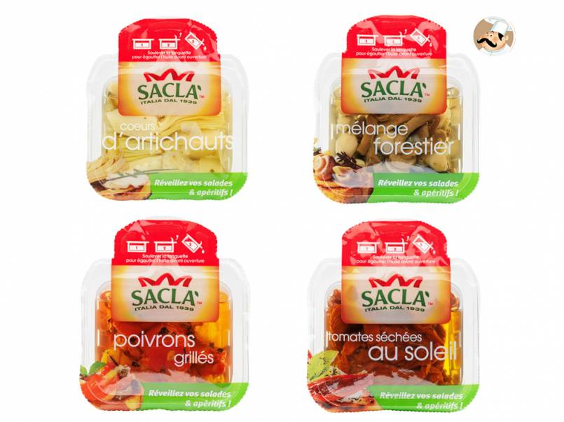 On raffole des nouveaux antipasti Sacla !