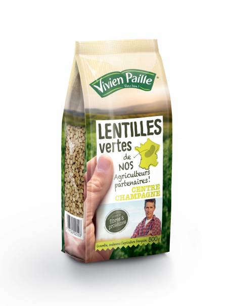 Retrouvez les lentilles vertes de Vivien Paille !