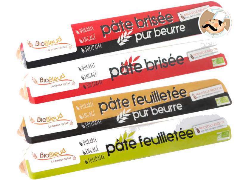 Craquez pour les 4 nouvelles recettes de pâtes à tartes multi-céréales Biobleud