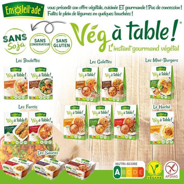 Nouvelle gamme Vég à table ! pour Ensoleil'ade