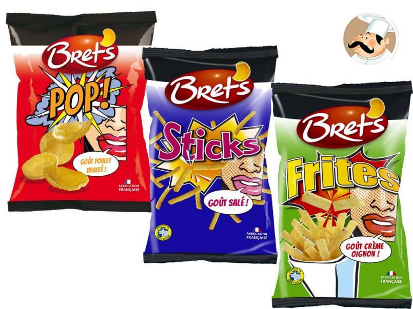 La nouvelle gamme de snacks apéritifs de Bret's