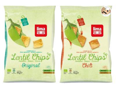 Lima lance sa gamme de chips vegan aux lentilles