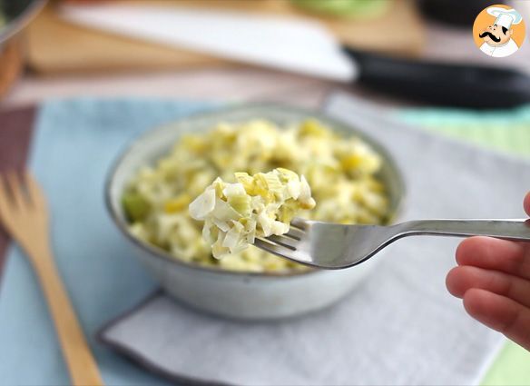 Recette Fondue de poireaux mijotée au vin blanc