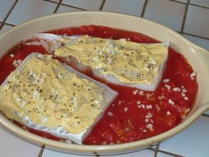 Filets De Julienne A La Moutarde Et A La Tomate Recette Ptitchef