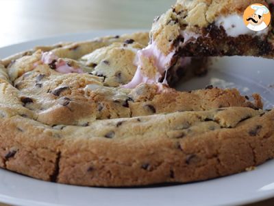 Gateau Cookie Geant Aux Marshmallows Recette Ptitchef