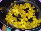 Etape 1 - Verrine mangues-oranges sous crumble croustillant