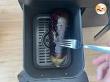 Etape 3 - Comment rôtir et peler facilement une aubergine au Air Fryer? La méthode trop facile!