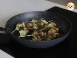 Etape 6 - Brochettes de courgette avec une sauce asiatique délicieuse et relevée