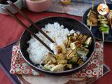 Etape 7 - Brochettes de courgette avec une sauce asiatique délicieuse et relevée