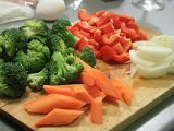 Etape 4 - Wok de lotte aux légumes & sabayon de Curry