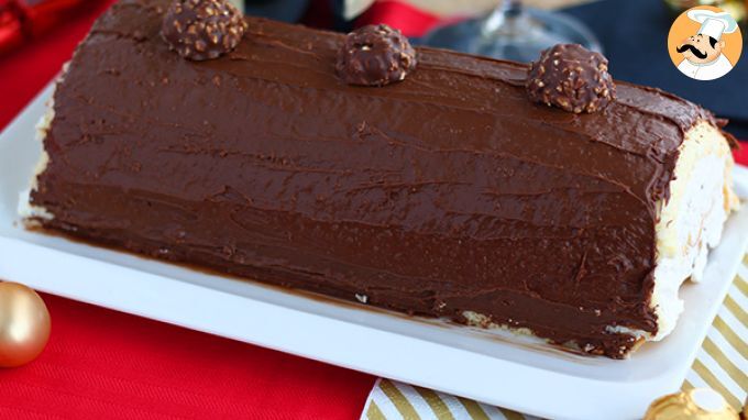 BÛCHE FERRERO ROCHER (C'est la bûche que vous voulez à votre table de noël  😱) 