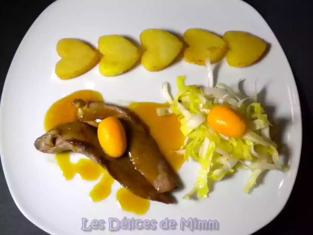 Aiguillettes de canard à l’orange et ses cœurs de pommes de terre - photo 4