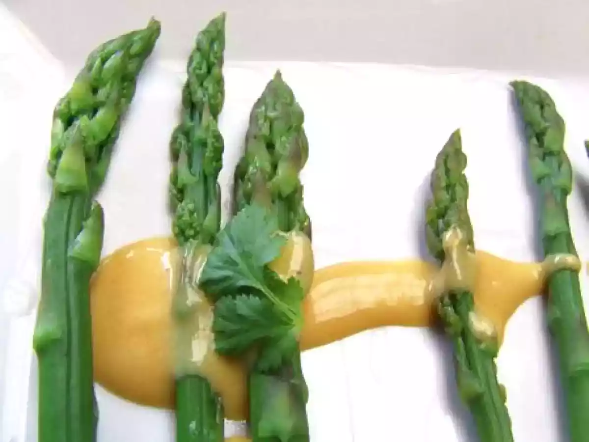 Asperges vertes, son sabayon à l'orange & parmesan - photo 2