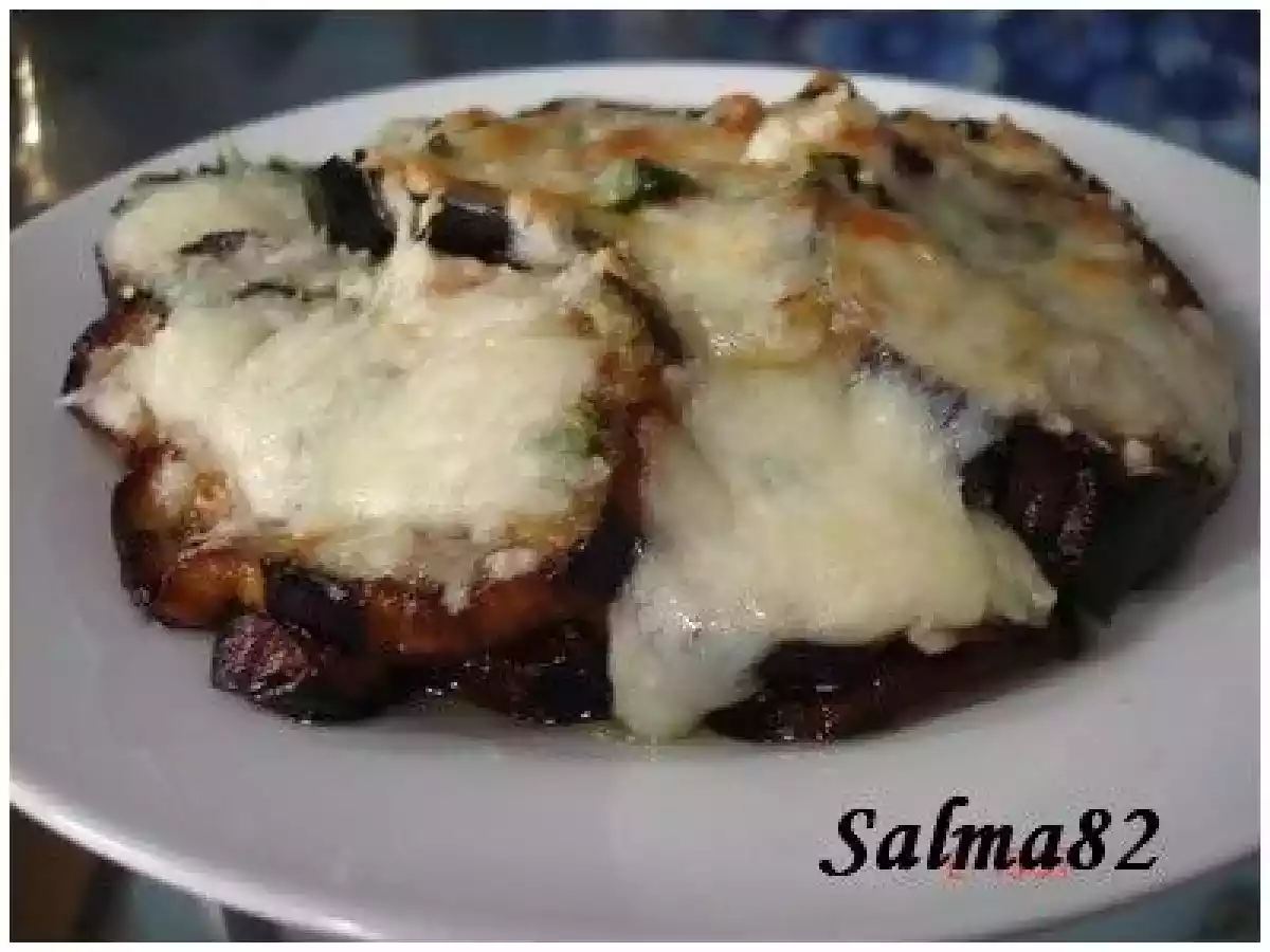 Aubergine gratiné et Frite épicé