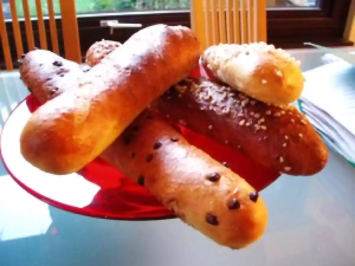 Baguette viennoise en trois versions