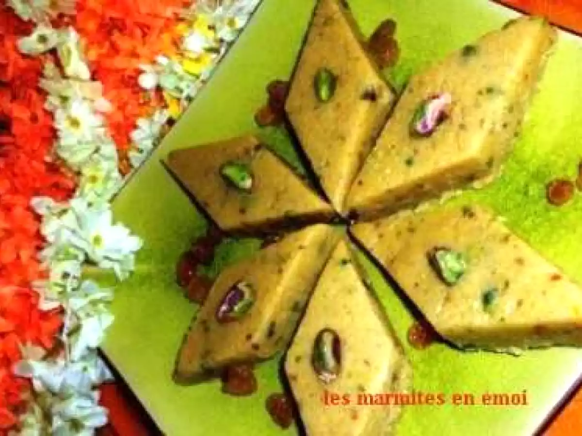 BARFI DESSERT INDIEN - INDIAN RECIPE BARFU - photo 2