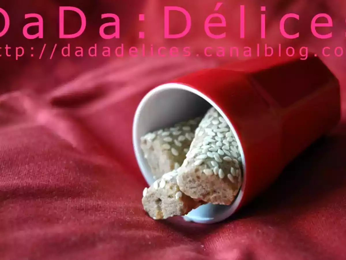 Bâtonnets Nougatine-Cannelle roulés au Sésame (BIO) - Gateaux de Noël VII