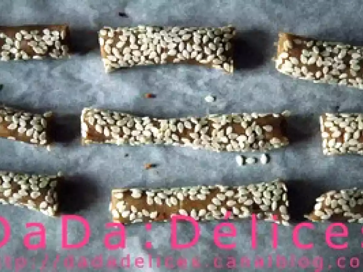 Bâtonnets Nougatine-Cannelle roulés au Sésame (BIO) - Gateaux de Noël VII - photo 2