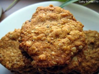 Biscuits au gruau sans sucre - Les recettes de Caty