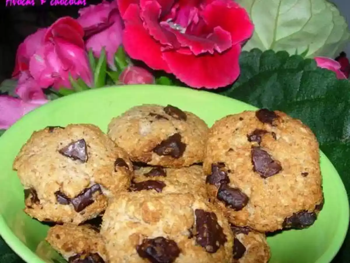Biscuits croquants légers flocons d'avoine, Amande & Noix de Coco façon Cookies