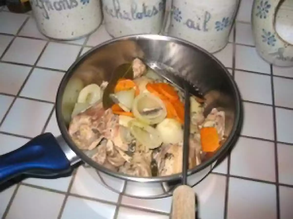Blanquette de pilons de poulet à la crème - photo 3