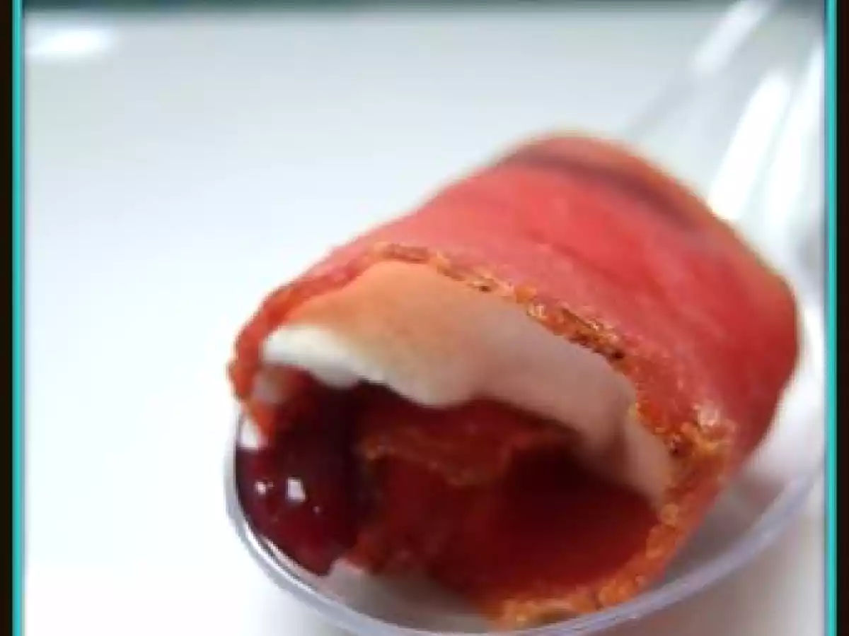 Bouchée viande grison, rocamadour et confiture de cerise noire