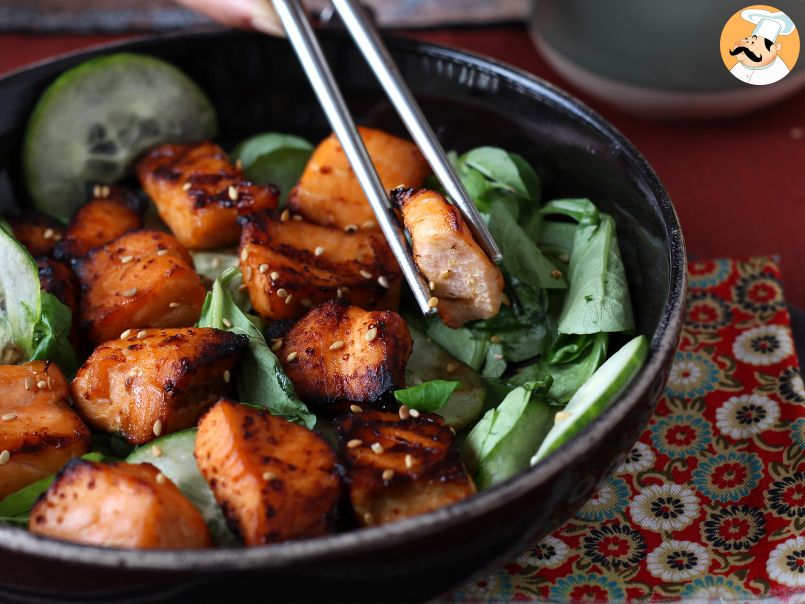 Bouchées de saumon au Air fryer avec une marinade asiatique - photo 2