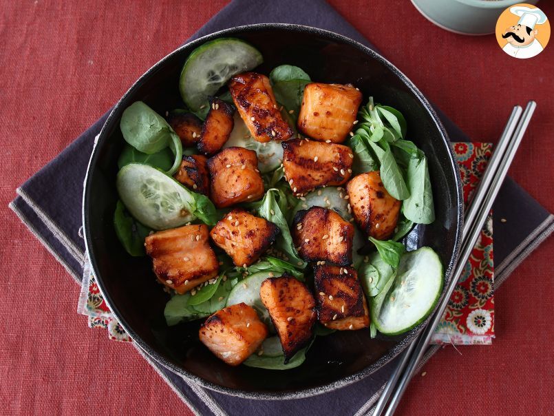 Bouchées de saumon au Air fryer avec une marinade asiatique - photo 3