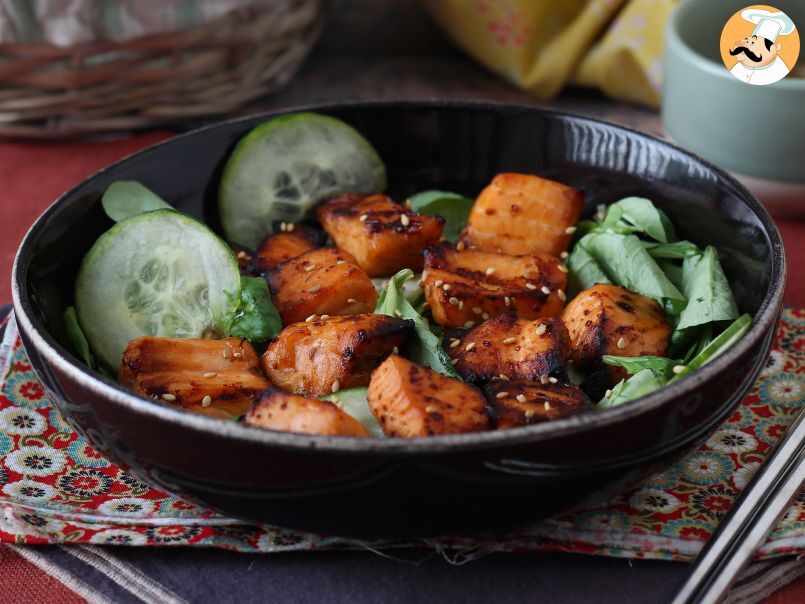 Bouchées de saumon au Air fryer avec une marinade asiatique - photo 5