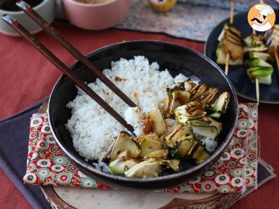 Brochettes de courgette avec une sauce asiatique délicieuse et relevée - photo 3