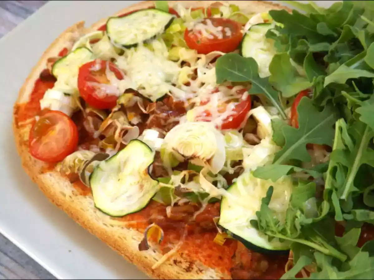 Bruschetta à la bolognaise et légumes