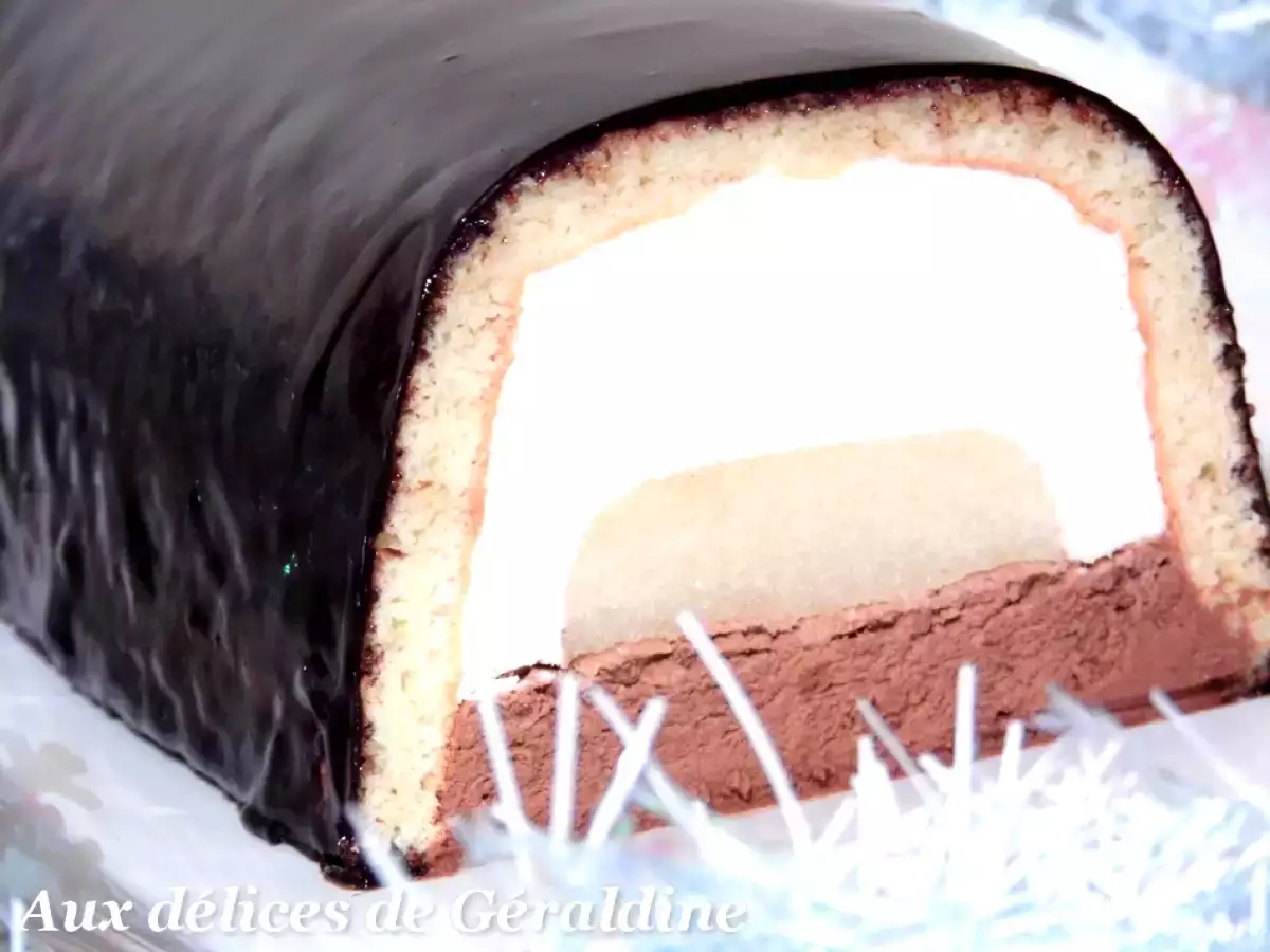 Bûche bavaroise poire & chocolat - photo 2