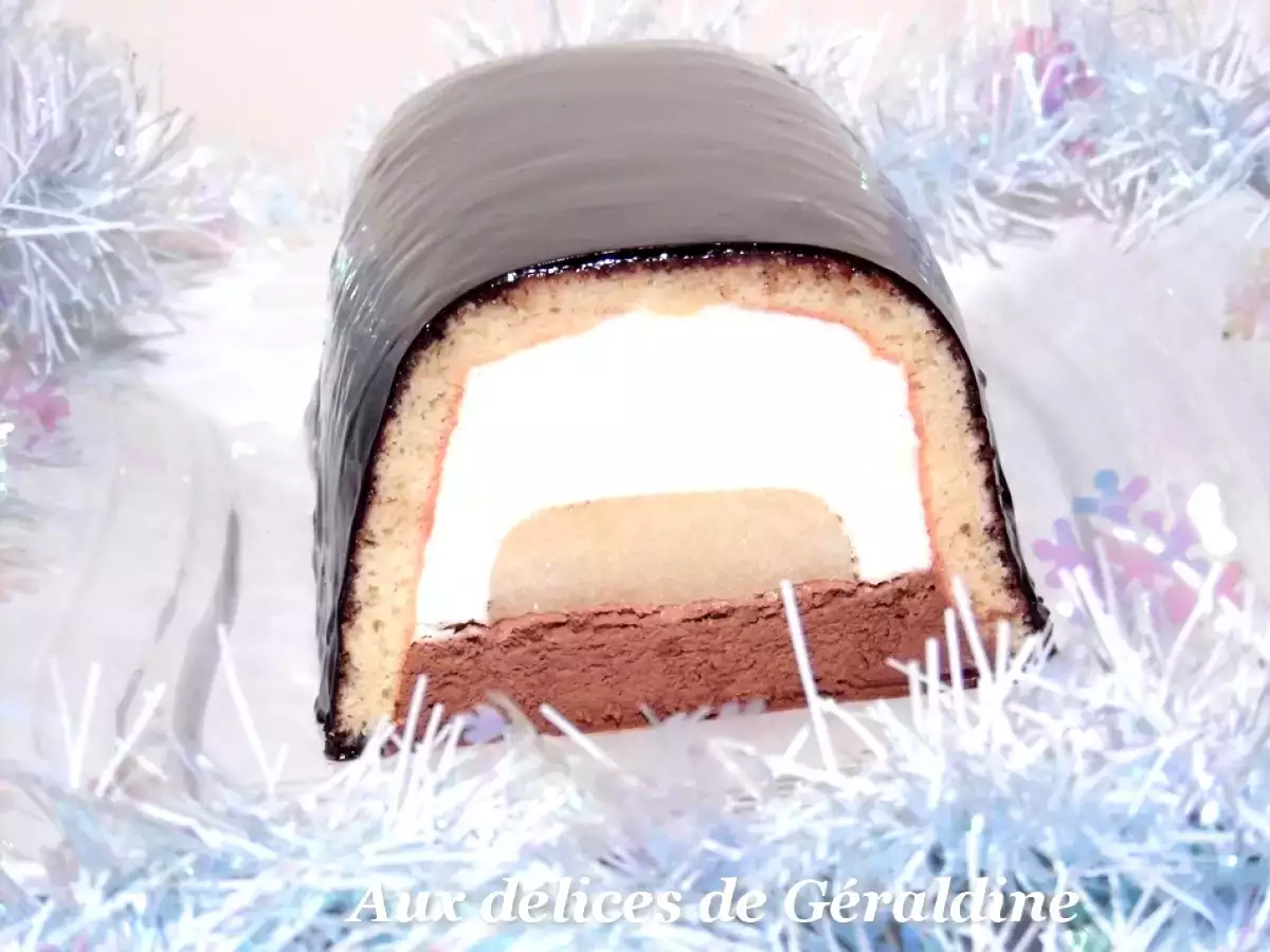 Bûche bavaroise poire & chocolat - photo 3