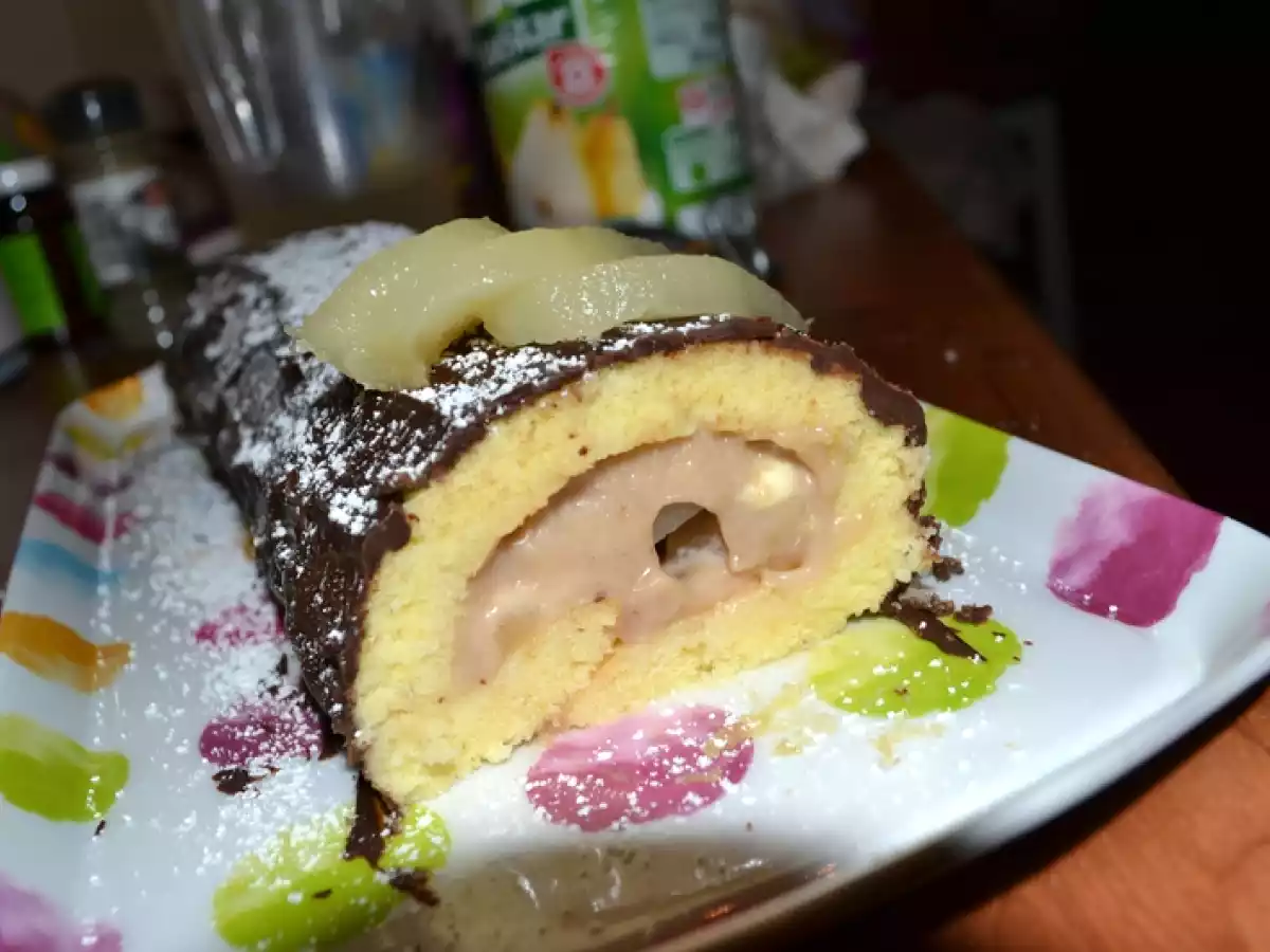 Bûche crème de marron/poire - photo 2